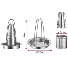 Cargar imagen en el visor de la galería, Asador de Vertical Acero inoxidable Para Horno Barbacoa , Soporte para Asar Pollo en Casa y Camping, Monte Facil Diseño Practica Estructura Estable - Maxia Market
