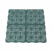 Cargar imagen en el visor de la galería, Baldosa Jardín Antibarro 29,5x29,5 cm | Suelo Modular Encastrable para Césped, Huerto y Caminos | Plástico Resistente
