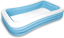 Cargar imagen en el visor de la galería, Piscina Hinchable Infantil Rectangular, 305x183x56 cm, 1.020 litros, 3 Cámaras de Aire, Estable, Tapón de desagüe, Vinilo, Larga duración, Parche de reparación, para niños Desde 6 años (58484) - Intex
