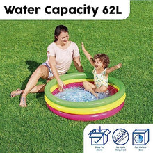 Cargar imagen en el visor de la galería, Piscina infantil hinchable 3 anillos con Fundo Alcochado 102cm x 25cm 62 L
