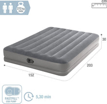 Cargar imagen en el visor de la galería, Colchón hinchable Dura Bream Prestige, Cama de aire Bomba de inflado incorporada, Colchón inflable Fiber-Tech, Gris Intex
