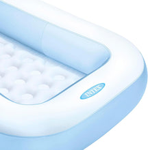 Cargar imagen en el visor de la galería, Intex Piscina Hinchable Infantil Rectangular, 166x100x25 cm, 90 litros de Capacidad, Suelo Hinchable para Mayor Comodidad, Piscina Azul para niños Desde 2 años, Incluye Parche de reparación (57403)
