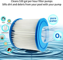 Cargar imagen en el visor de la galería, Cartucho de Filtro de Agua para Piscina - Cartuchos de Filtración Tipo D (2 Unidades)
