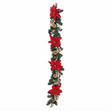 Cargar imagen en el visor de la galería, Guirnalda Navideña Artificial Decorativa de 1.5M / 1.8M, Adorno Colgante Festivo para Puertas, Chimeneas y Paredes (4 Modelos)
