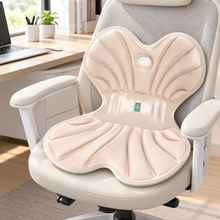 Cargar imagen en el visor de la galería, Cojín Ergonómico 3 en 1 para Silla de Oficina y Coche, Soporte para Espalda y Asiento, Diseño Anatómico Transpirable, Cojín de Poliuretano, 46 × 40 × 35 cm
