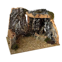 Cargar imagen en el visor de la galería, Cueva de Corcho Navideño Para Decoracion Navidad de Belén Nacemiento
