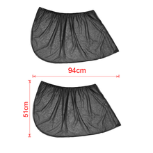 Cargar imagen en el visor de la galería, Set de 2 Mosquiteras para Ventanas Traseras de Coche | Parasol Universal Nylon Negro | 2 Tamaños
