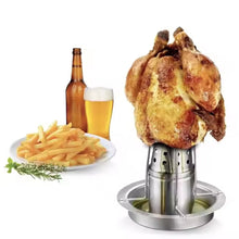 Cargar imagen en el visor de la galería, Asador de Vertical Acero inoxidable Para Horno Barbacoa , Soporte para Asar Pollo en Casa y Camping, Monte Facil Diseño Practica Estructura Estable - Maxia Market
