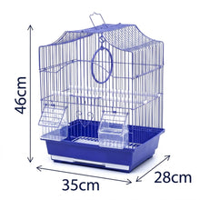Cargar imagen en el visor de la galería, Jaula para Pájaros con Comederos y Bandeja Extraíble 30 × 23 × 39 cm – Colores Surtidos (Envío Aleatorio)
