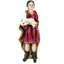 Cargar imagen en el visor de la galería, Nacimiento Belén 9 Figuras 25 cm en Resina – Portal de Belén con Reyes Magos, Sagrada Familia, Pastor y Animales – Multicolor
