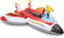 Cargar imagen en el visor de la galería, Flotador inflable para piscina INTEX con forma de avión con pistola de agua: Juguete de piscina para niños – Incluye pistola de agua – Capacidad de peso: 40 kg – 117 x 117 cm – El color Azar
