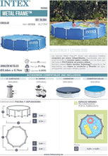 Cargar imagen en el visor de la galería, Piscina desmontable Familiar Metal Frame Intex ø366 x 76 cm 6503 L
