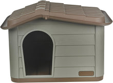 Cargar imagen en el visor de la galería, Casa para Perros y Gatos | Caseta de Plástico Resistente Interior y Exterior | Refugio Mascotas Jardín o Patio | Fácil Montaje
