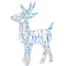 Cargar imagen en el visor de la galería, Ciervo LED Multicolor de Navidad de 53 cm – 50 LED, Funciona con 3 Pilas AA
