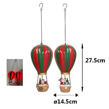 Cargar imagen en el visor de la galería, Globo Navideño con Luz LED Colgante 27,5 cm – Adorno de Navidad Rojo y Verde, 2 Modelos Surtidos
