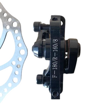 Cargar imagen en el visor de la galería, Kit de Freno de Disco Miravai para Bicicleta de Montaña - Caliper Mecánico y Rotor 160mm/180mm
