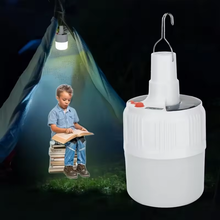 Cargar imagen en el visor de la galería, Lámpara Camping LED, Recargable, Linterna de Camping Solar Portátil con 5 Modos Lluminación, IP44 Impermeables, Para Acampar, Caminar, Pescar, Emergencia [Clase de eficiencia energética E]&quot;
