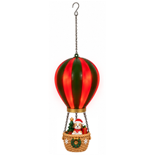 Cargar imagen en el visor de la galería, Globo Navideño con Luz LED Colgante 27,5 cm – Adorno de Navidad Rojo y Verde, 2 Modelos Surtidos
