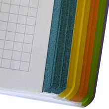 Cargar imagen en el visor de la galería, Cuaderno libreta Cervantes espiral forrado tapa extradura 120 hoja microperforadas A4 cuadrícula 5X5 MM
