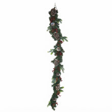 Cargar imagen en el visor de la galería, Guirnalda Navideña Artificial Decorativa de 1.5M / 1.8M, Adorno Colgante Festivo para Puertas, Chimeneas y Paredes (4 Modelos)
