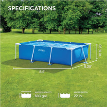Cargar imagen en el visor de la galería, 28271 PISCINA SMALL FRAME FAMILIAR 260X160X65CM 2282L
