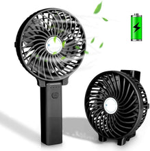 Cargar imagen en el visor de la galería, Mini Ventiladores de Mano USB Ventilador de Mano Recargable Portátil plegable
