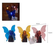 Cargar imagen en el visor de la galería, 3 Mariposas de Luz Solar para Jardín con Pinza, Decoración LED Exterior Impermeable PP, Luces Solares Decorativas para Plantas, Macetas, Balcón o Terraza
