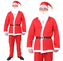 Cargar imagen en el visor de la galería, Disfraz Papá Noel Adulto Talla Unica XXXL Navidad Ropa Santa Claus Disfraz Navidad Invierno
