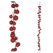 Cargar imagen en el visor de la galería, Guirnalda Bolas Navideñas 1.2 m (44 bolas) - 1.8 m (54 bolas) para coronas, árboles y decoración de repisas
