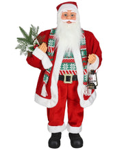 Cargar imagen en el visor de la galería, Figura Papa Noel Santa Clau de Pie con Regalo a la Mano Para Decoración de Navidad
