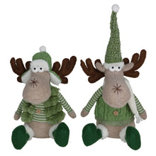Cargar imagen en el visor de la galería, Muñeco Reno Verde Navideño – Decoración de Navidad
