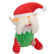 Cargar imagen en el visor de la galería, Elfo Musical con Movimiento 21x16x25 cm – Muñeco de Navidad Interactivo de Felpa con Sonido y Baile
