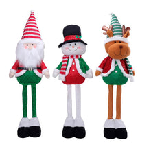 Cargar imagen en el visor de la galería, Figura de Navidad Flexible de 53 a 87 cm - Muñeco Decorativo Navideño con Patas Extensibles para Decoración del Hogar, Chimenea y Árbol - Gerimport
