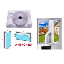 Cargar imagen en el visor de la galería, Tubo de Escape para Aire Acondicionado Portátil Flexible Extensible  /  Kit de Sellado de Ventana Universal con Cremallera de aire acondicionado portátil
