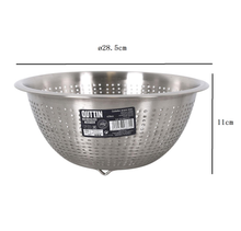 Cargar imagen en el visor de la galería, Colador Quttin Acero Inoxidable 28 cm – Resistente, Apto Lavavajillas, Uso Profesional y Doméstico
