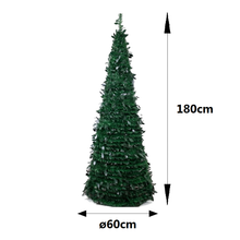 Cargar imagen en el visor de la galería, PPino de Navidad Cono Plegable Verde – Árbol Navideño Decorativo Fácil de Montar y Guardar
