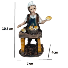 Cargar imagen en el visor de la galería, Set de 6 Figuras Pastores de Belén 10 cm – Escena Navideña en Resina
