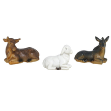 Cargar imagen en el visor de la galería, Set Buey y Burro / Set Buey, Burro y Oveja de Resina para Belén Pesebre Nacimiento Decoracion de Navidad
