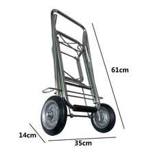 Cargar imagen en el visor de la galería, Carro portamaletas de viaje multiusos para playa plegable, 31 x 45 x 98 cm, para transportar
