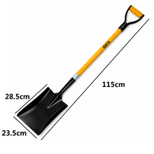 Cargar imagen en el visor de la galería, Pala Jardinera de Acero 115 cm con Mango Ergonómico Tipo D | Pala para Jardín, Excavación, Trasplante y Zanja
