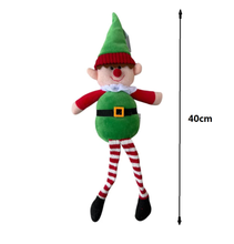 Cargar imagen en el visor de la galería, Set 2 Muñecos Elfo Niño y Niña Decoración Navideña
