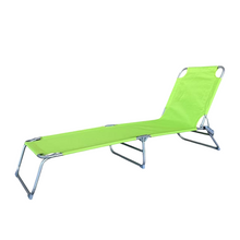 Cargar imagen en el visor de la galería, Tumbona Hamaca Plegable para Playa, Jardín, Terraza - Silla Hamaca Multiposiciones de Metal - 3 Posiciones 24 x 55 x 188 cm
