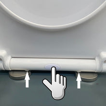 Cargar imagen en el visor de la galería, Tapa del Inodoro Wc Pp Con Caida Amortiguada Y Facil De Quitar - Blanco, Asiento de inodoro tapa para WC ,Tapa para Asiento de WC
