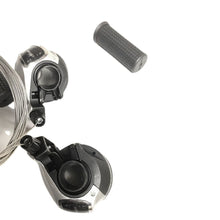 Cargar imagen en el visor de la galería, Palancas de Cambio para Bicicleta 3x6 Velocidades con Cable – Mandos de Cambio MTB para Manillar 22,2 mm – Juego Izquierda 3V / Derecha 6V
