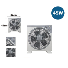 Cargar imagen en el visor de la galería, Ventilador Electrico sobre mesa con temporizador, antirruido, eléctrico, para mesa, suelo, 3 velocidades, 220-240V, frecuencia 50hz
