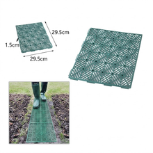 Cargar imagen en el visor de la galería, Baldosa Jardín Antibarro 29,5x29,5 cm | Suelo Modular Encastrable para Césped, Huerto y Caminos | Plástico Resistente
