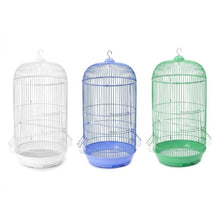 Cargar imagen en el visor de la galería, Jaula Redonda para Pájaros Pequeños y Medianos con Comederos y Accesorios - Color Aleatorio
