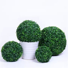Cargar imagen en el visor de la galería, Boj Artificial Bola Decorativa para Interior, Exterior, Verde

