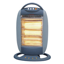 Cargar imagen en el visor de la galería, Estufa Halógena Calefactor portátil de bajo consumo, Calentador eléctrico con 3 potencias: 400W, 800W y 1200W con 3 tubos, Para el hogar y oficina
