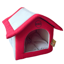 Cargar imagen en el visor de la galería, Casa para Perro Gato Mascota con Cojin, y Cremallera Desmodable 54x50x46 cm
